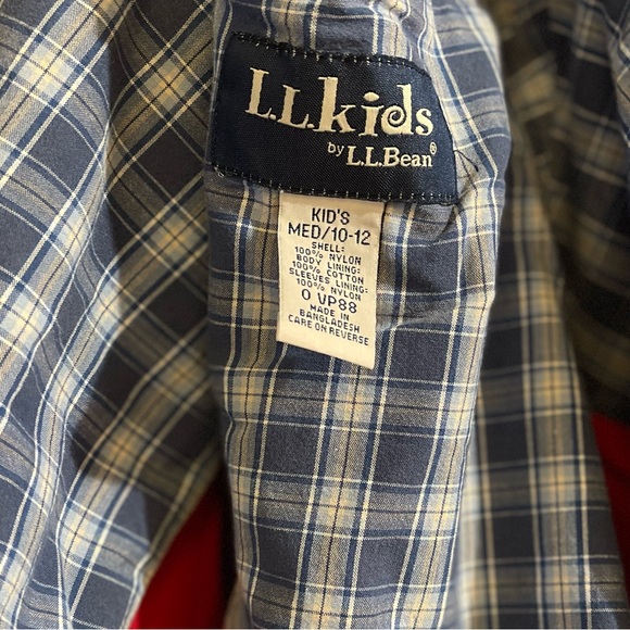 L.L Bean light jacket with 100% cotton lining Red - Picture 4 of 5